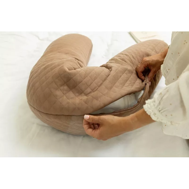 Beaba Big Flopsy voedings- en zwangerschapskussen Fleur de Coton Cacao