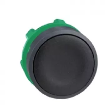 Schneider Electric ZB5AA2 vlakke drukknopkop, zwart, 22 mm, Harmony XB5