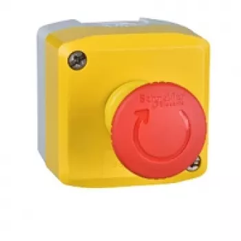 Schneider Electric Harmony XALK complete bedieningspost met rode paddenstoelknop