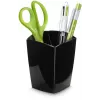 CEP Office Solution Mineral pennenhouder zwart polystyreen 2 vakken 7,4 x 7,4 x 9,5 cm