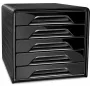 CEP Office Solution Smoove ladebox zwart DIN A4 met 5 laden