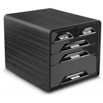 CEP Office Solution Smoove bureau-ladebox DIN A4 zwart 5 laden