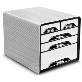 CEP Office Solution Smoove ladebox zwart/wit DIN A4 met 5 laden