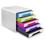 CEP Office Solution Smoove 5-laden bureau-organizer, DIN A4, wit/multicolor