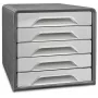 CEP Office Solution Smoove ladebox lichtgrijs met 5 laden 1071116361