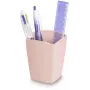 CEP Office Solution Mineral pennenhouder 2 vakken Powder Pink rechthoekig polystyreen 74 x 74 x 95 mm