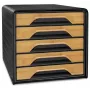 CEP Office Solution Smoove Silva ladebox 5 laden zwart/bamboe