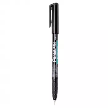 Pentel NMF50 permanente marker superfijne punt 0,3 mm lijn zwart 12 stuks