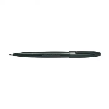 Pentel Sign Pen - zwart - fijn - zwart - inkt op waterbasis - 0,8 mm - 12 stuks