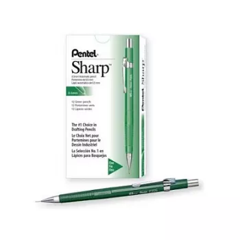 Pentel P205-D vulpotlood - groen - 0,5 mm - 12 stuks