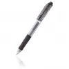 Pentel Hybrid Gel Grip intrekbare gelpen - zwarte inkt - 0,7 mm - medium - transparante behuizing - metalen punt