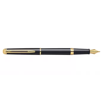 WATERMAN Hémisphère balpen - blauw gelakt - chroomaccenten - medium punt - blauwe inkt