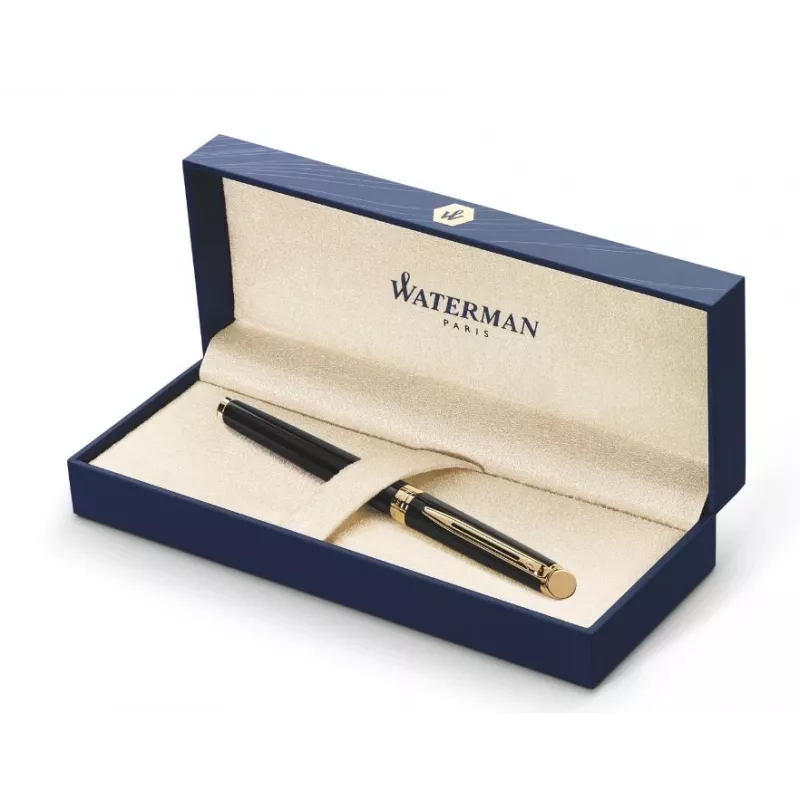WATERMAN Hémisphère balpen - blauw gelakt - chroomaccenten - medium punt - blauwe inkt