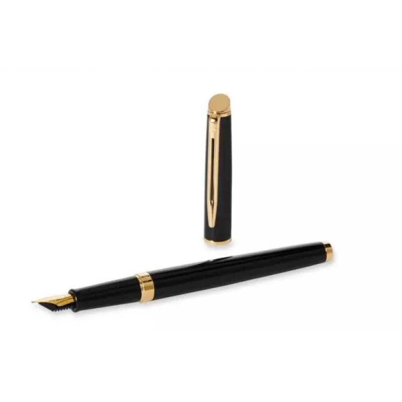 WATERMAN Hémisphère balpen - blauw gelakt - chroomaccenten - medium punt - blauwe inkt