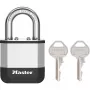 Master Lock Elite 45mm gelamineerd hangslot met 25mm beugel, 5-pins cilinder, zilver/grijs