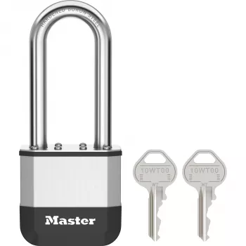 Master Lock Elite 52mm gelamineerd stalen hangslot met 64mm beugel, 5-pins cilinder