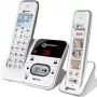 Geemarc PACK Mobility 295 draadloze seniorentelefoon met antwoordapparaat, fotokeuzetoetsen, verlicht display, wit