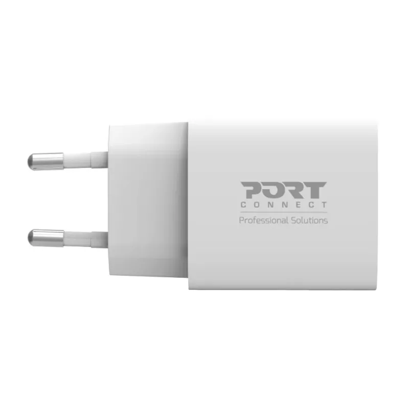 PORT Designs PORT Connect wandlader 20W USB-C PD met opbergtas wit