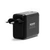 PORT Designs wandlader Type C PD 100W GaN OLED PD 3.0 oprolbare Type C-kabel - EU