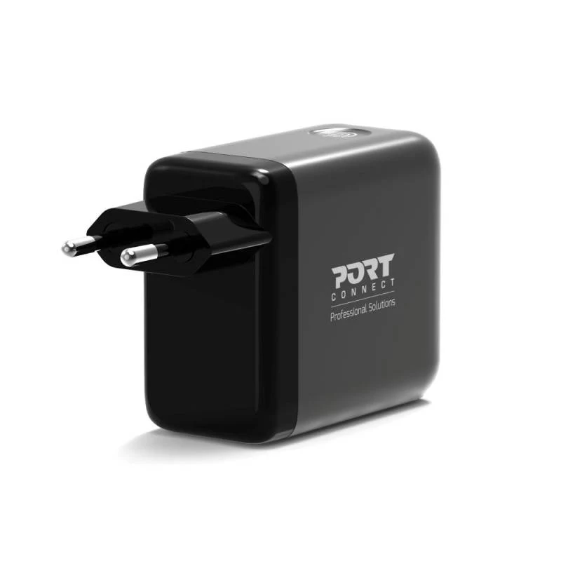 PORT Designs wandlader Type C PD 100W GaN OLED PD 3.0 oprolbare Type C-kabel - EU