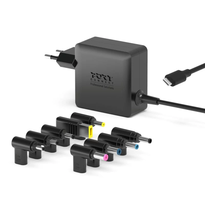 PORT Designs GaN 65W USB-C voeding - universele oplader - EU-stekker - zwart