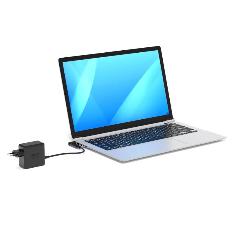 PORT Designs GaN 65W USB-C voeding - universele oplader - EU-stekker - zwart