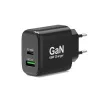 PORT Designs 2-poorts GaN USB-C/A-adapter 4-in-1 65W oplader zwart