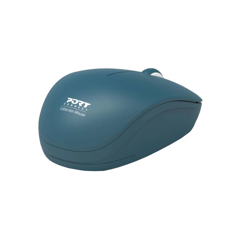 PORT Designs 900545 dubbelhandige optische RF-draadloze muis 1600 DPI blauw