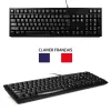 PORT Designs 900900 full-size bedraad USB-toetsenbord en muis-combo, AZERTY-indeling, zwart