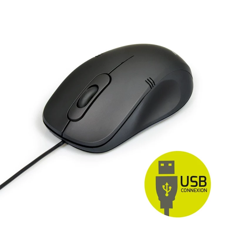 PORT Designs 900900 full-size bedraad USB-toetsenbord en muis-combo, AZERTY-indeling, zwart