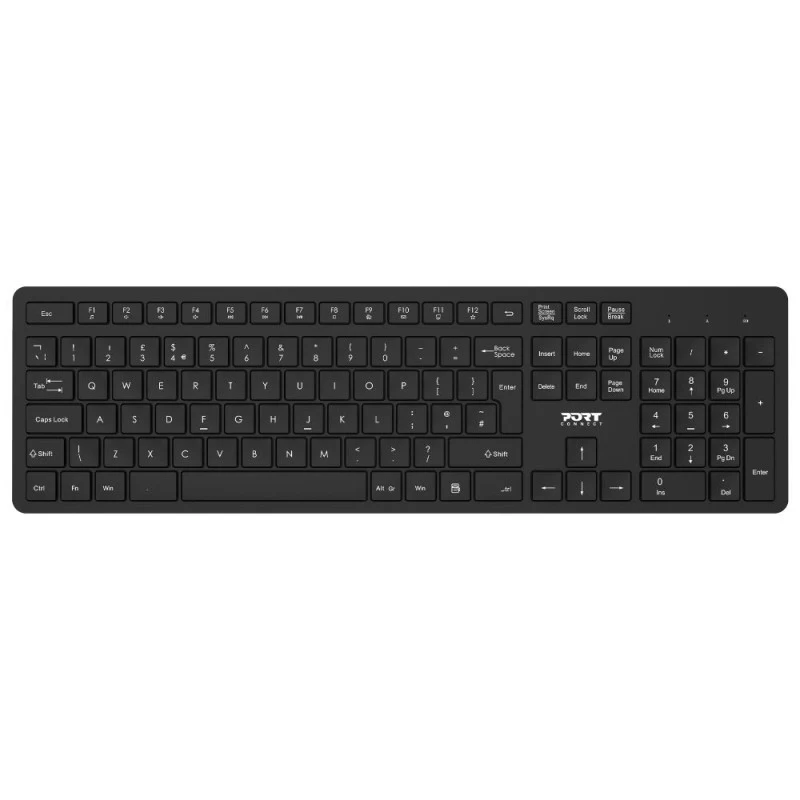 PORT Designs 900904 full-size draadloze toetsenbord en muis-combo - AZERTY - zwart