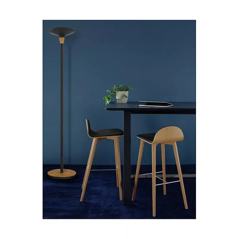 Unilux BALY BAMBOO vloerlamp zwart/bamboe 44,6 W