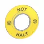APC ZBY9220 noodstop-legendaplaatje - geel, 60mm, rond
