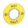 APC ZBY9220 noodstop-legendaplaatje - geel, 60mm, rond