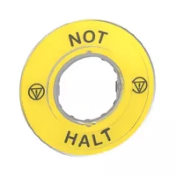 APC ZBY9220 noodstop-markeringsplaat - geel, 60 mm, rond