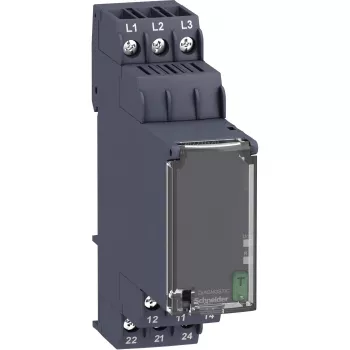 APC Schneider Electric RM22TG20 - fasebewakingsrelais, 3-fase, 208-480 V AC, 2 wisselcontacten, 8 A, DIN-rail