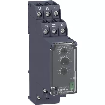 APC RE22R1MYMR multifunctioneel tijdrelais, 0,05 s - 300 h, 24-240 V AC/DC, 1 wisselcontact, 8 A, DIN-rail