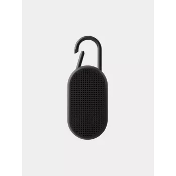 Lexon Mino T Draagbare Bluetooth-luidspreker met Laadstation en Karabijnhaak, Zwart