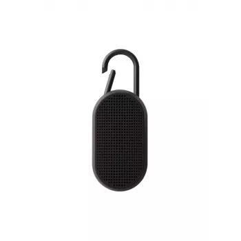 Lexon Mino T Draagbare Bluetooth-luidspreker met Laadstation en Karabijnhaak, Zwart