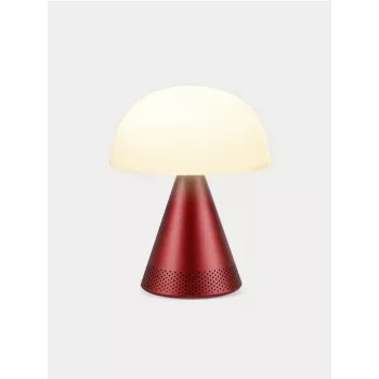Lexon Mina Audio L LED-lamp met Bluetooth-speaker donkerrood LH76DR