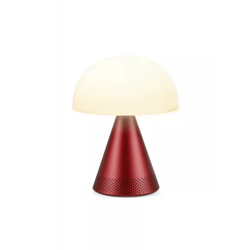 Lexon Mina Audio L LED-lamp met Bluetooth-speaker donkerrood LH76DR