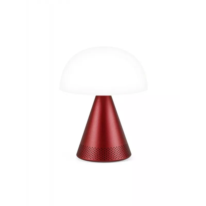 Lexon Mina Audio L LED-lamp met Bluetooth-speaker donkerrood LH76DR