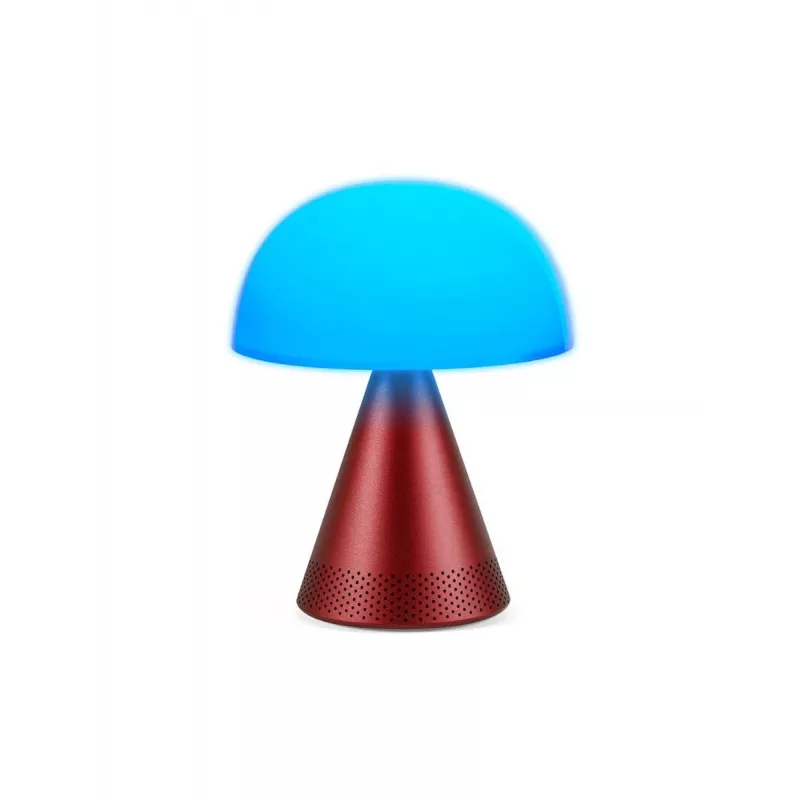 Lexon Mina Audio L LED-lamp met Bluetooth-speaker donkerrood LH76DR