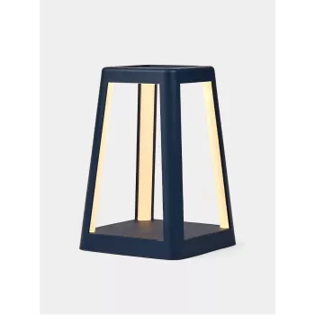 LEXON Lantern draagbare LED-lamp met Qi draadloos opladen, donkerblauw LH94DB
