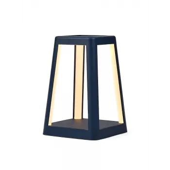 LEXON Lantern draagbare LED-lamp met Qi draadloos opladen, donkerblauw LH94DB