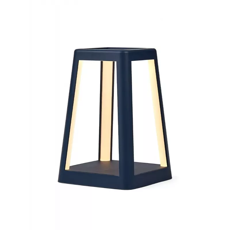 LEXON Lantern draagbare LED-lamp met Qi draadloos opladen, donkerblauw LH94DB