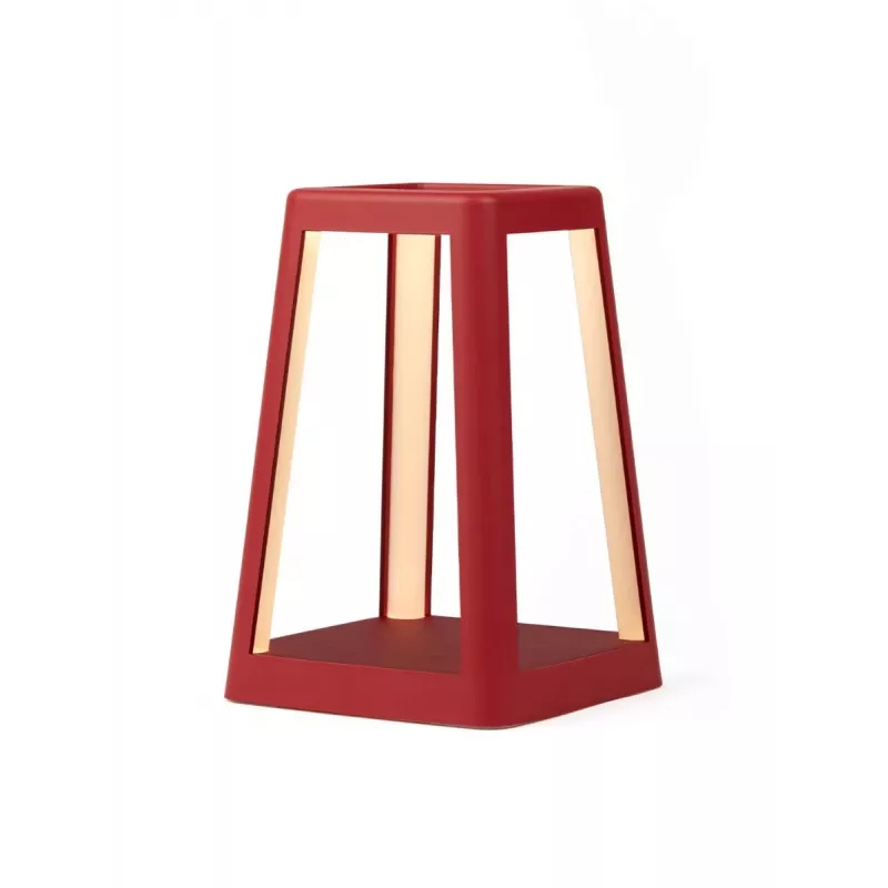 Lexon Lantern LED-lamp met draadloze oplader donkerrood LH94DR
