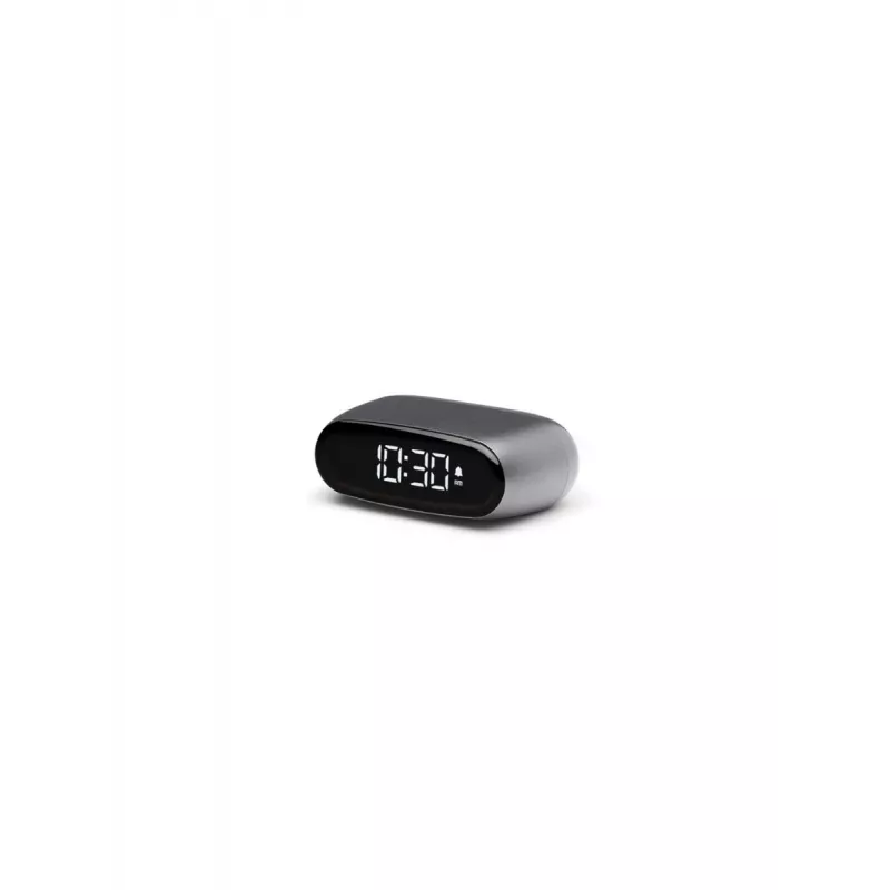 Lexon Minut mini-wekker gun metal LR154X