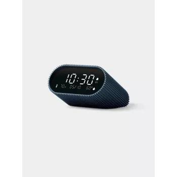 Lexon Ray Clock digitale wekker met temperatuur- en vochtigheidssensor, oceaanblauw LR155OB3