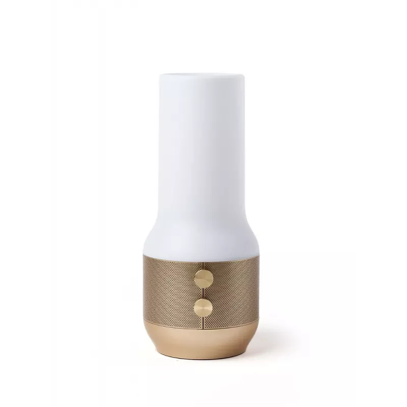 LEXON Terrace+ 3-in-1 LED-lamp, Bluetooth-luidspreker, powerbank 2000 mAh, goud LA134D